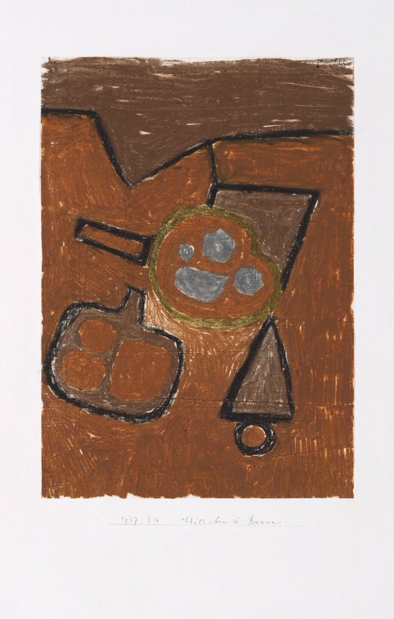 Still Life in Brown by Paul Klee