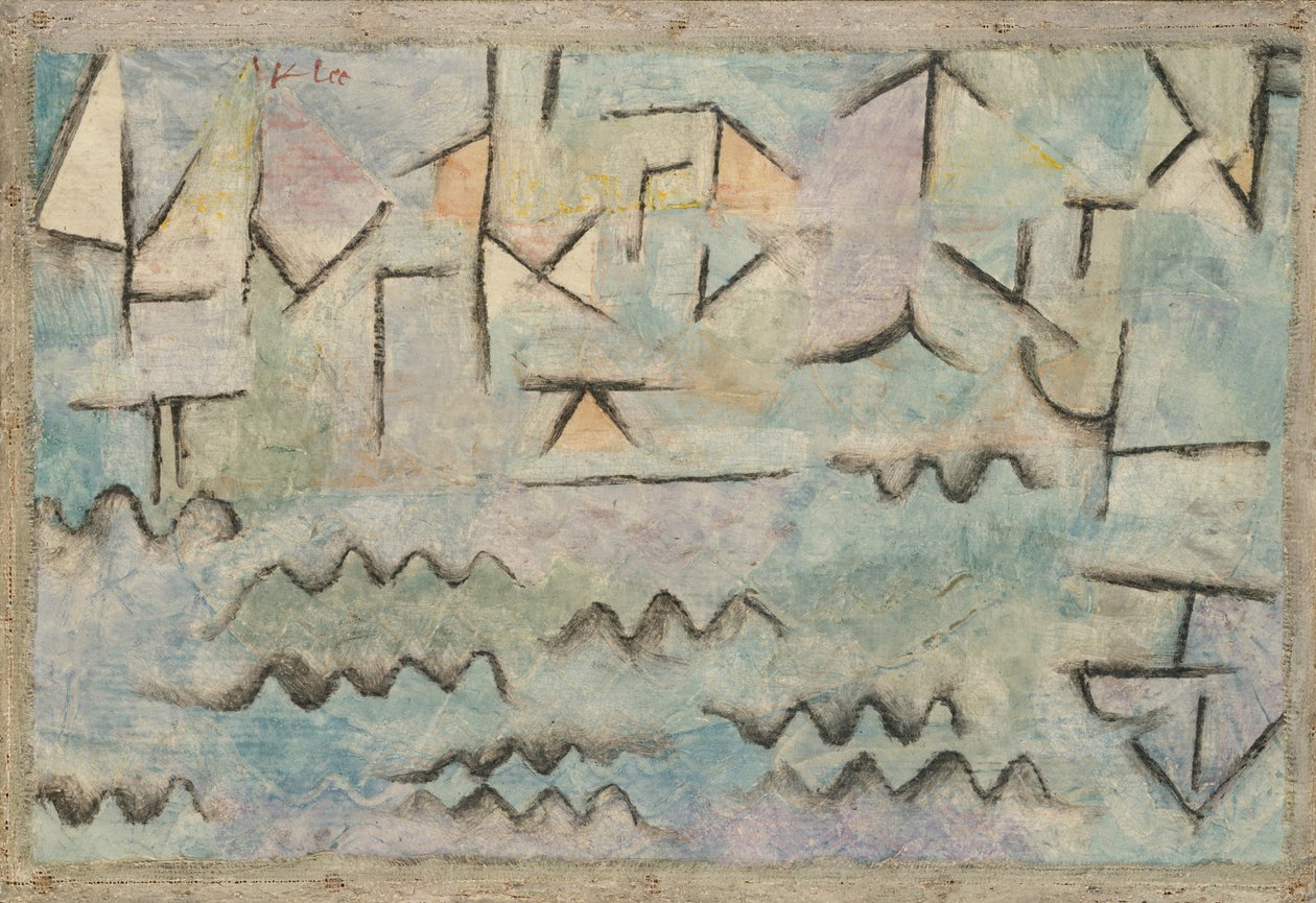 The Rhine at Duisburg by Paul Klee