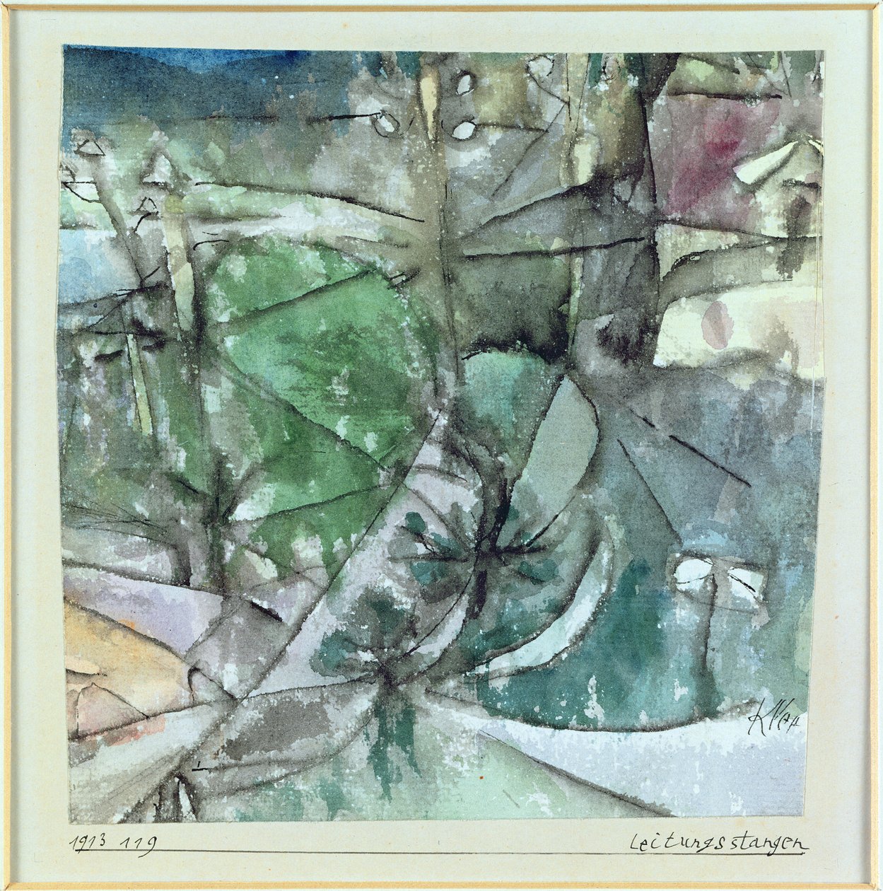Utility Poles by Paul Klee