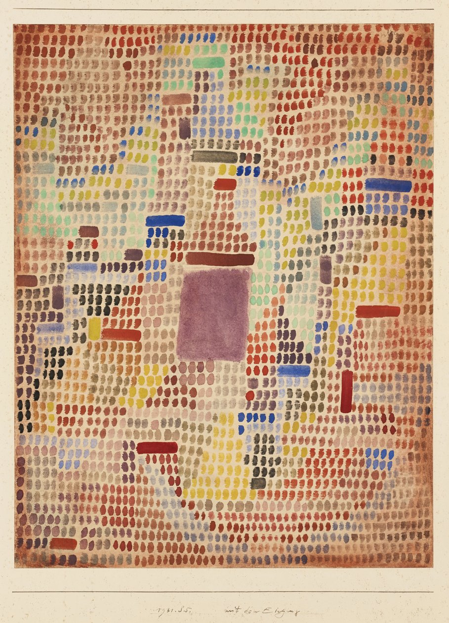 With the Entrance by Paul Klee