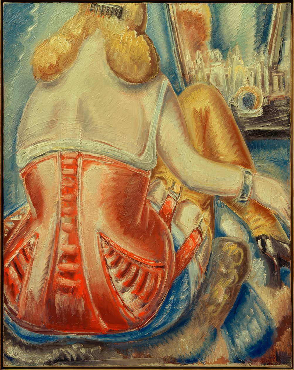 Woman in Pink Corset by Paul Kleinschmidt