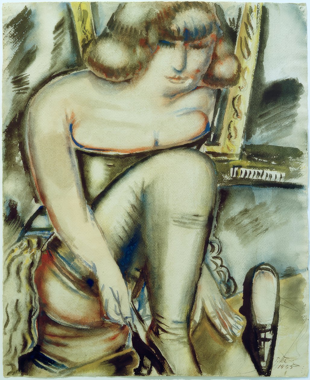 Putting on Shoes by Paul Kleinschmidt