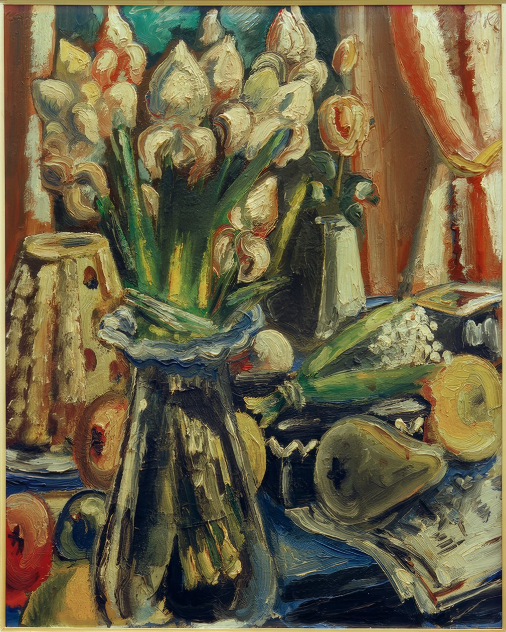 Still Life with Iris Bouquet by Paul Kleinschmidt