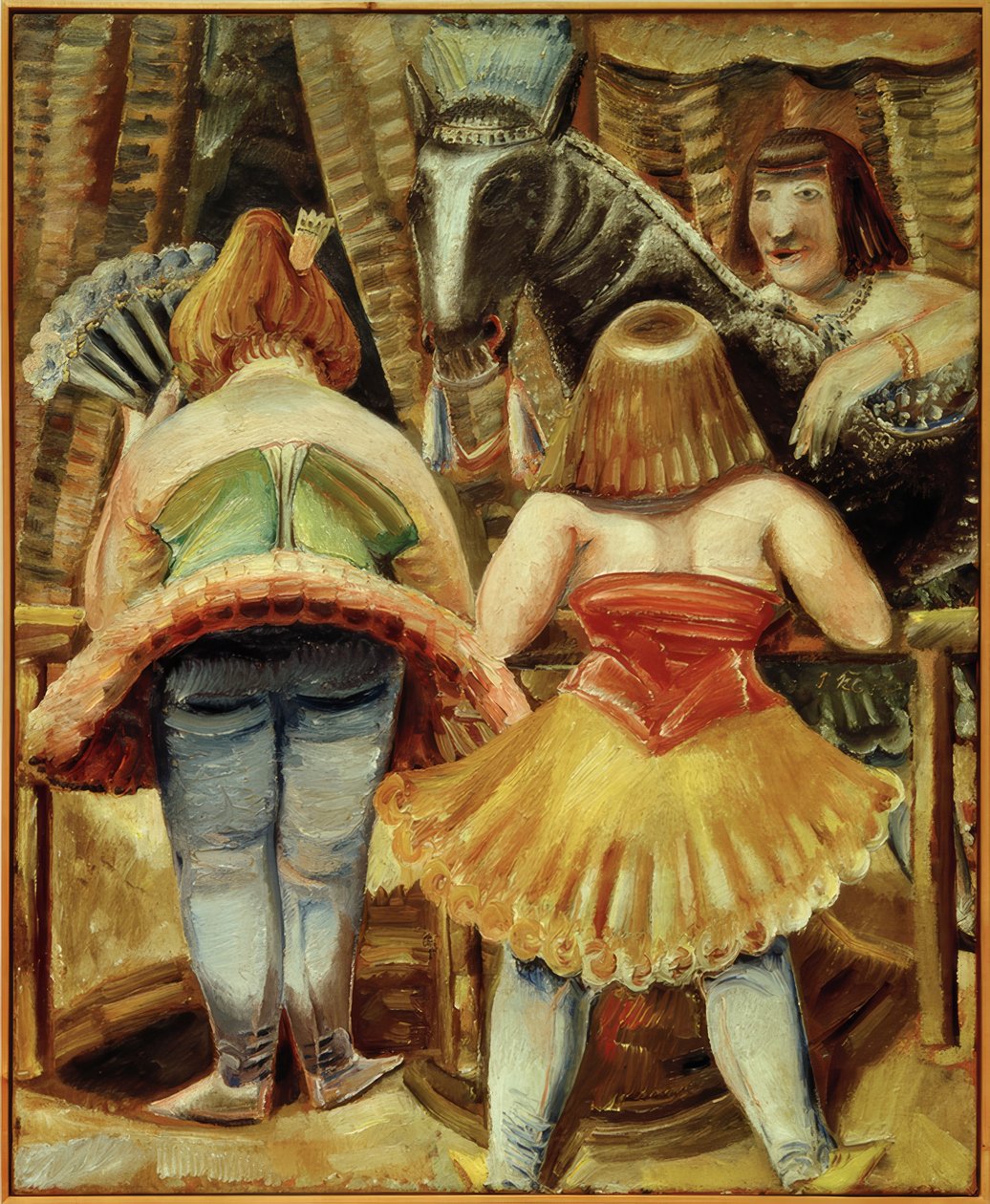 Circus Horse with Three Women by Paul Kleinschmidt