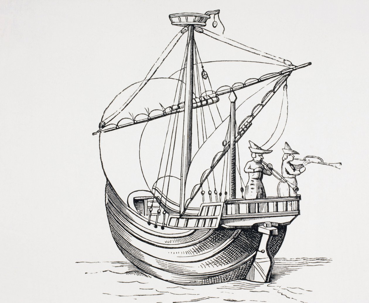 A 15th Century Sailing Ship by Paul Lacroix
