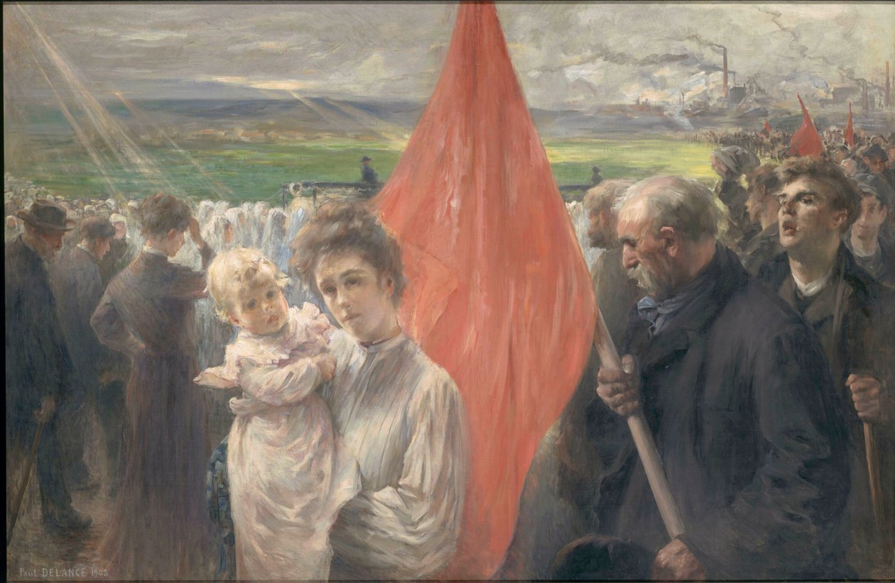 A Strike at Saint-Ouen by Paul Louis Delance