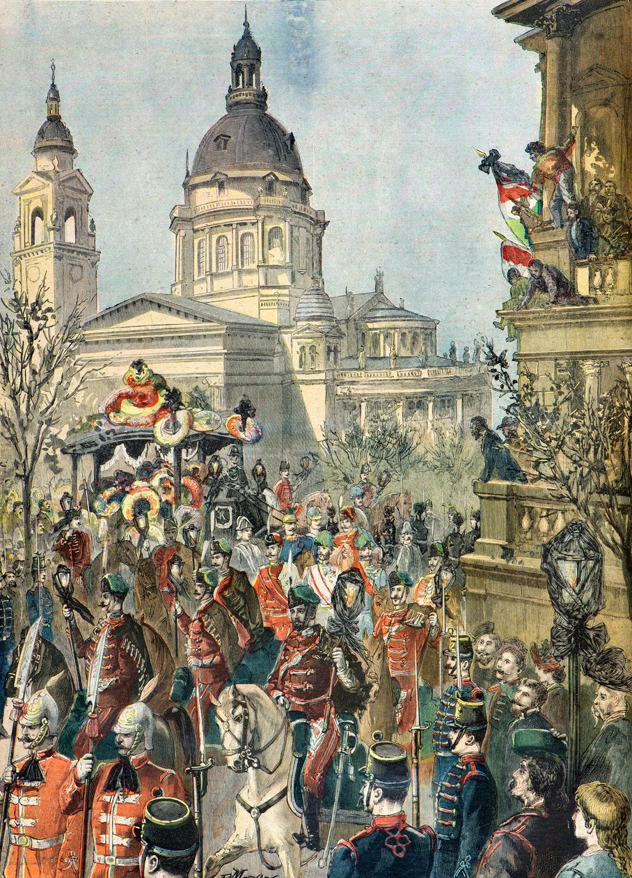 The Obsequies of Lajos Kossuth by Paul Merwart