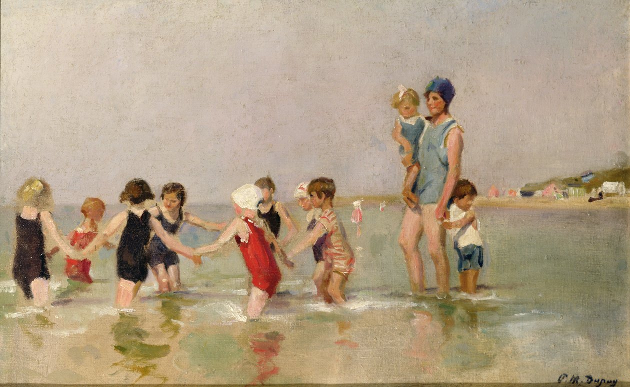 Children Bathing by Paul Michel Dupuy