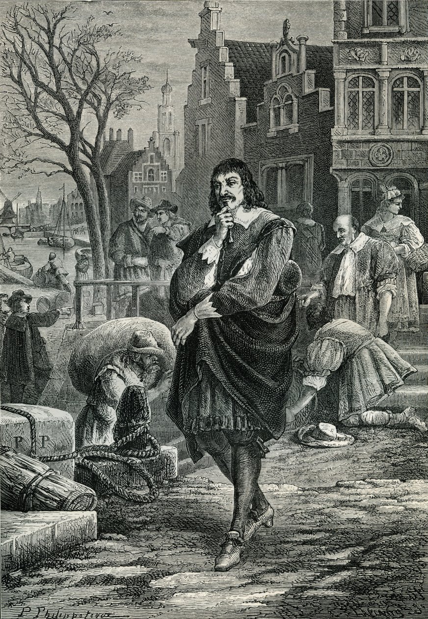 René Descartes in Amsterdam by Paul Phillipoteaux