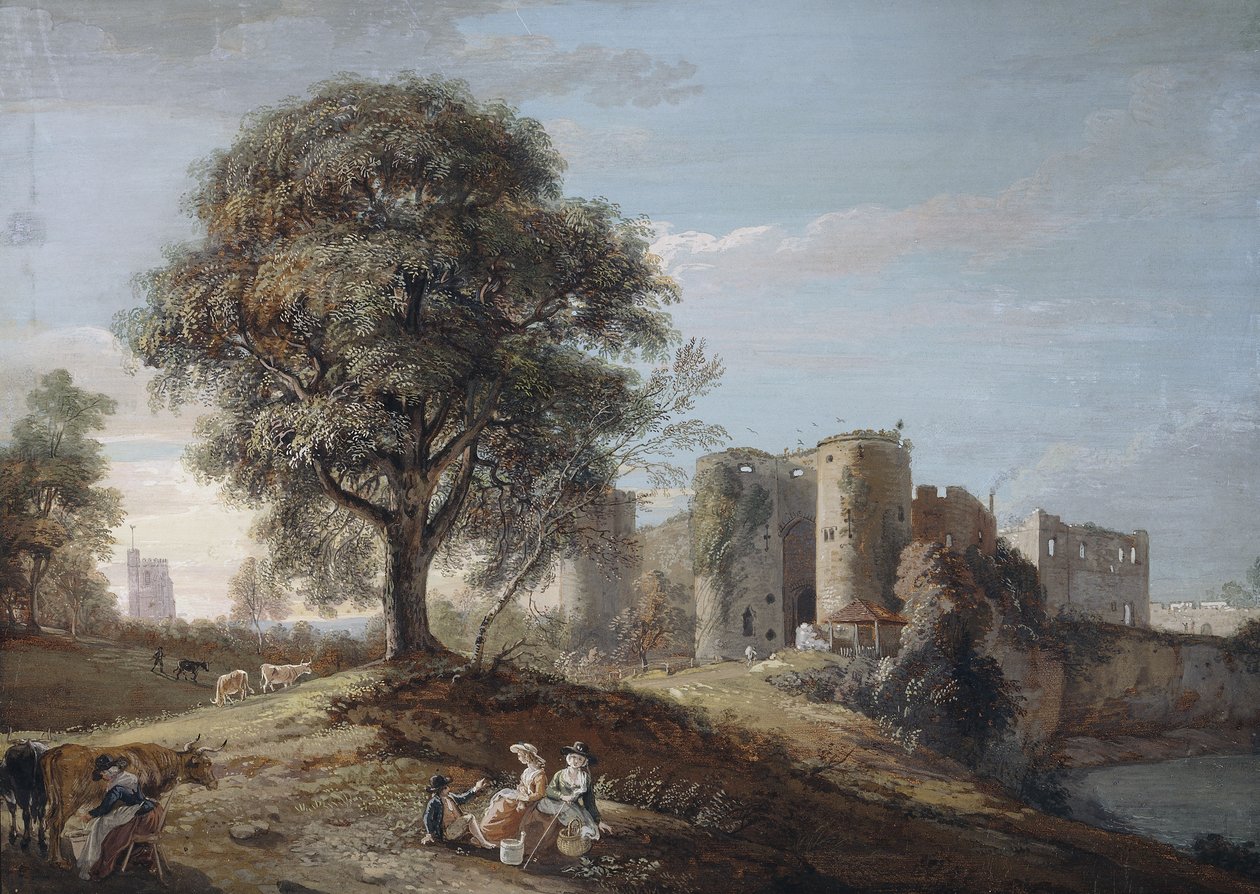 Chepstow Castle by Paul Sandby