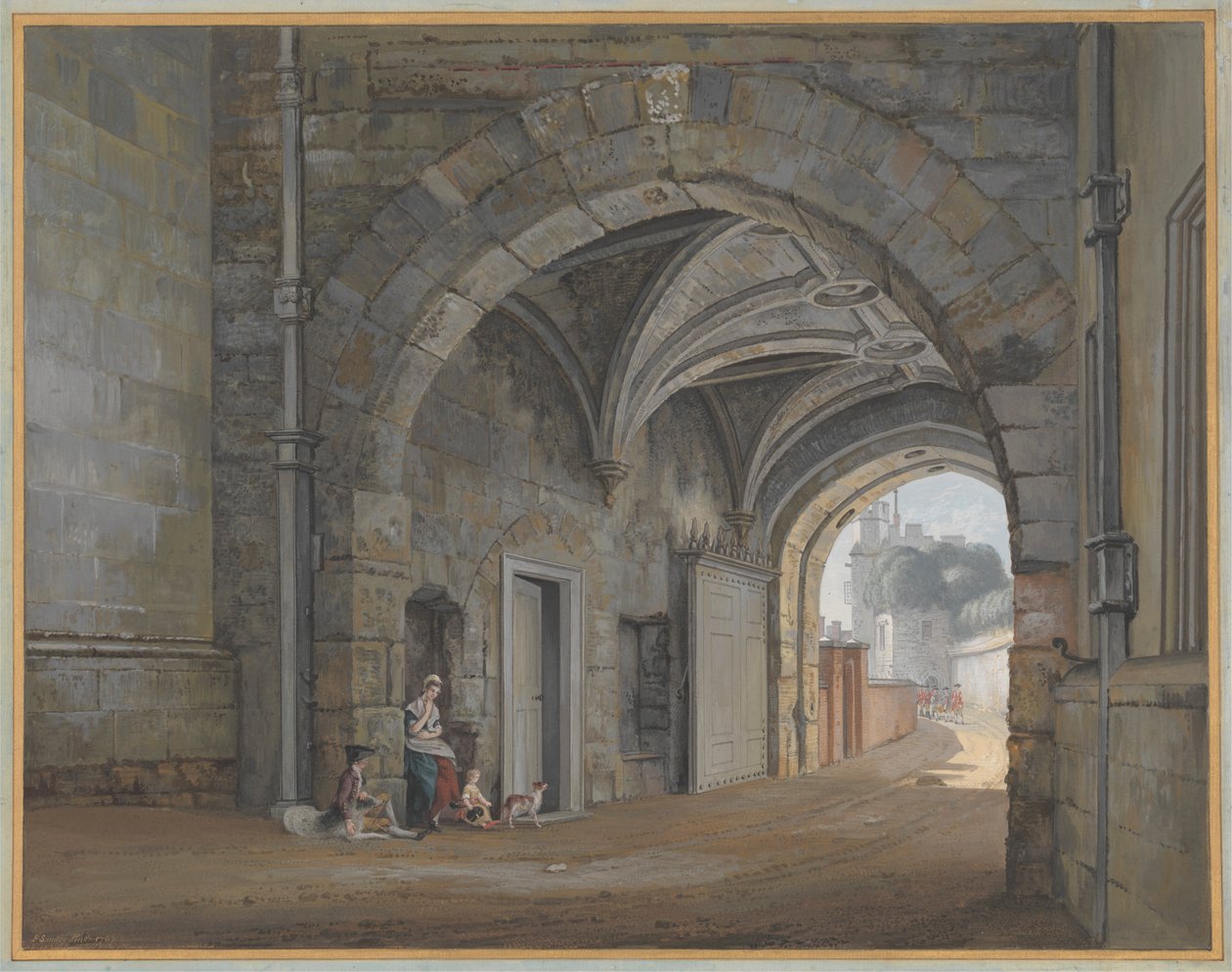 The Queen Elizabeth Gate by Paul Sandby
