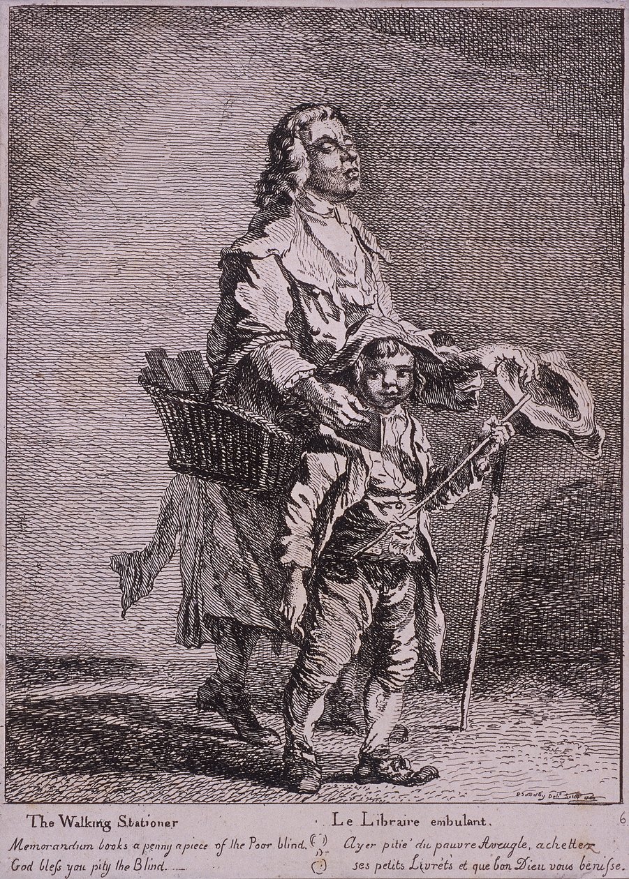 The Walking Stationer, Cries of London, 1760 by Paul Sandby