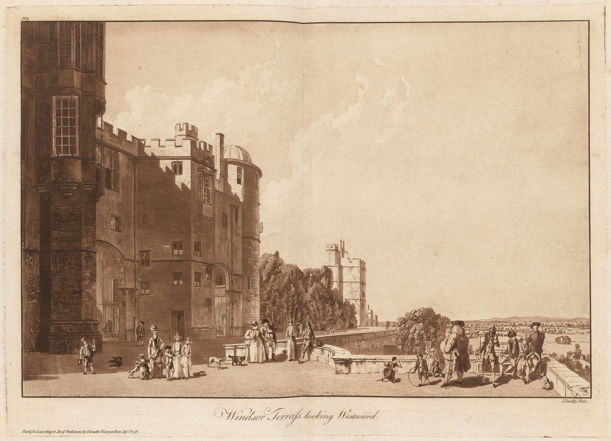 Windsor Terrace Looking Westward by Paul Sandby