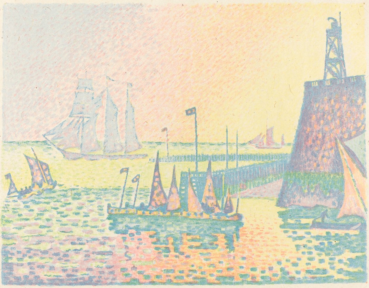 Evening by Paul Signac