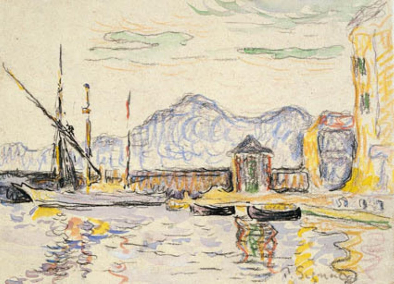 The Harbor in Antibes by Paul Signac