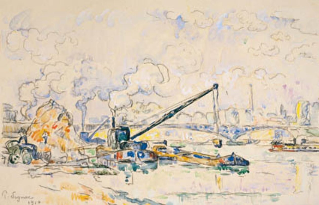 The Mirabeau Bridge. The Sand Heap by Paul Signac
