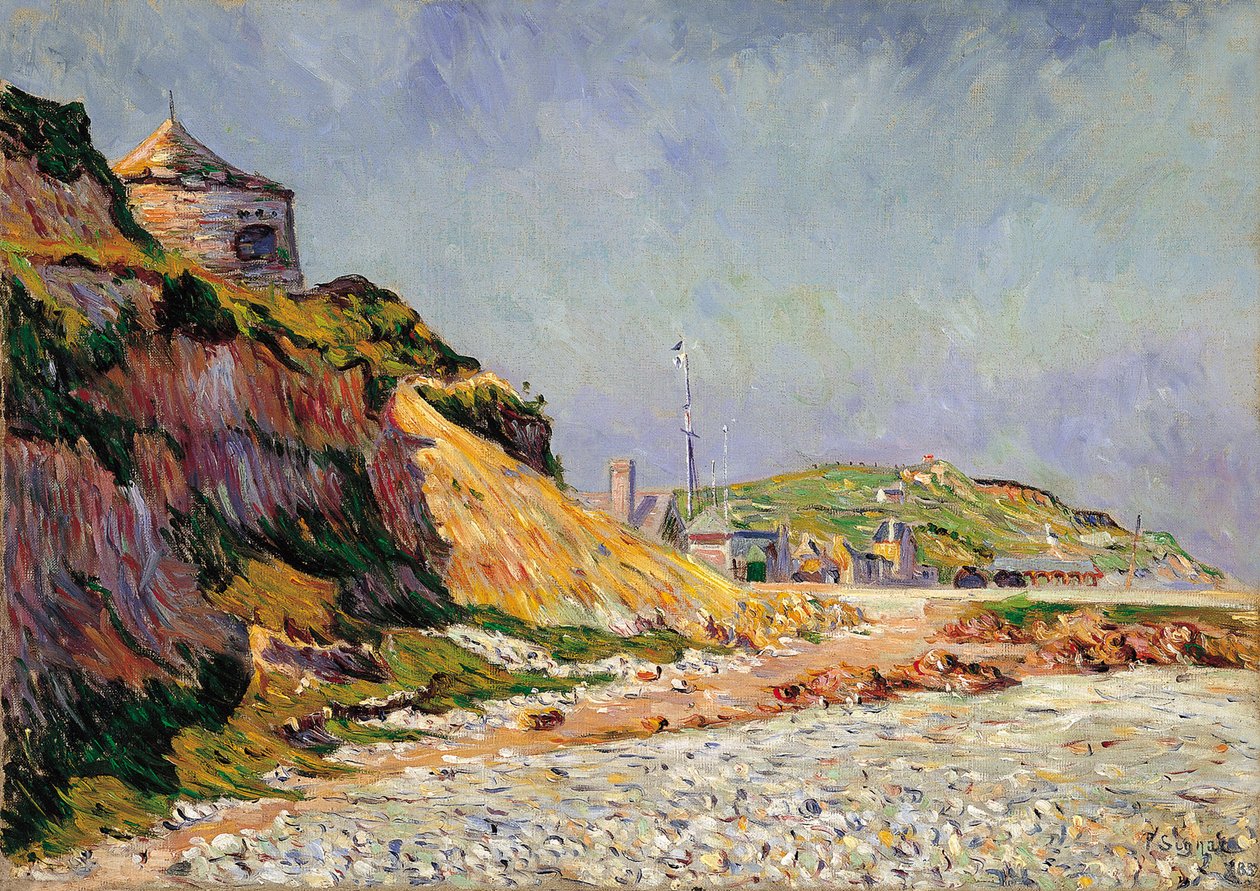 Port-en-Bessin, The Beach by Paul Signac