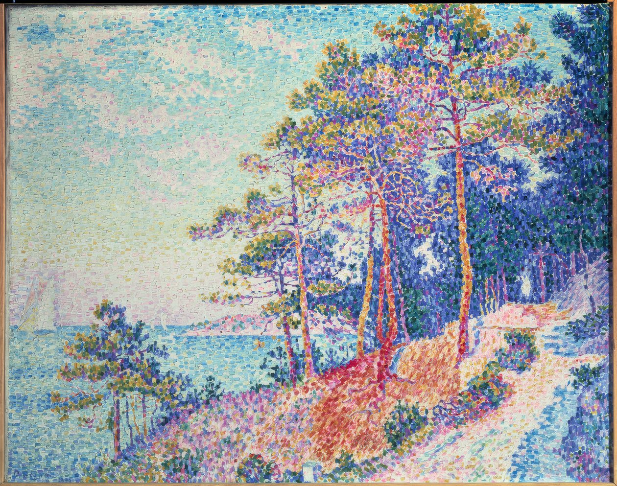 Saint Tropez, The Customs Path by Paul Signac