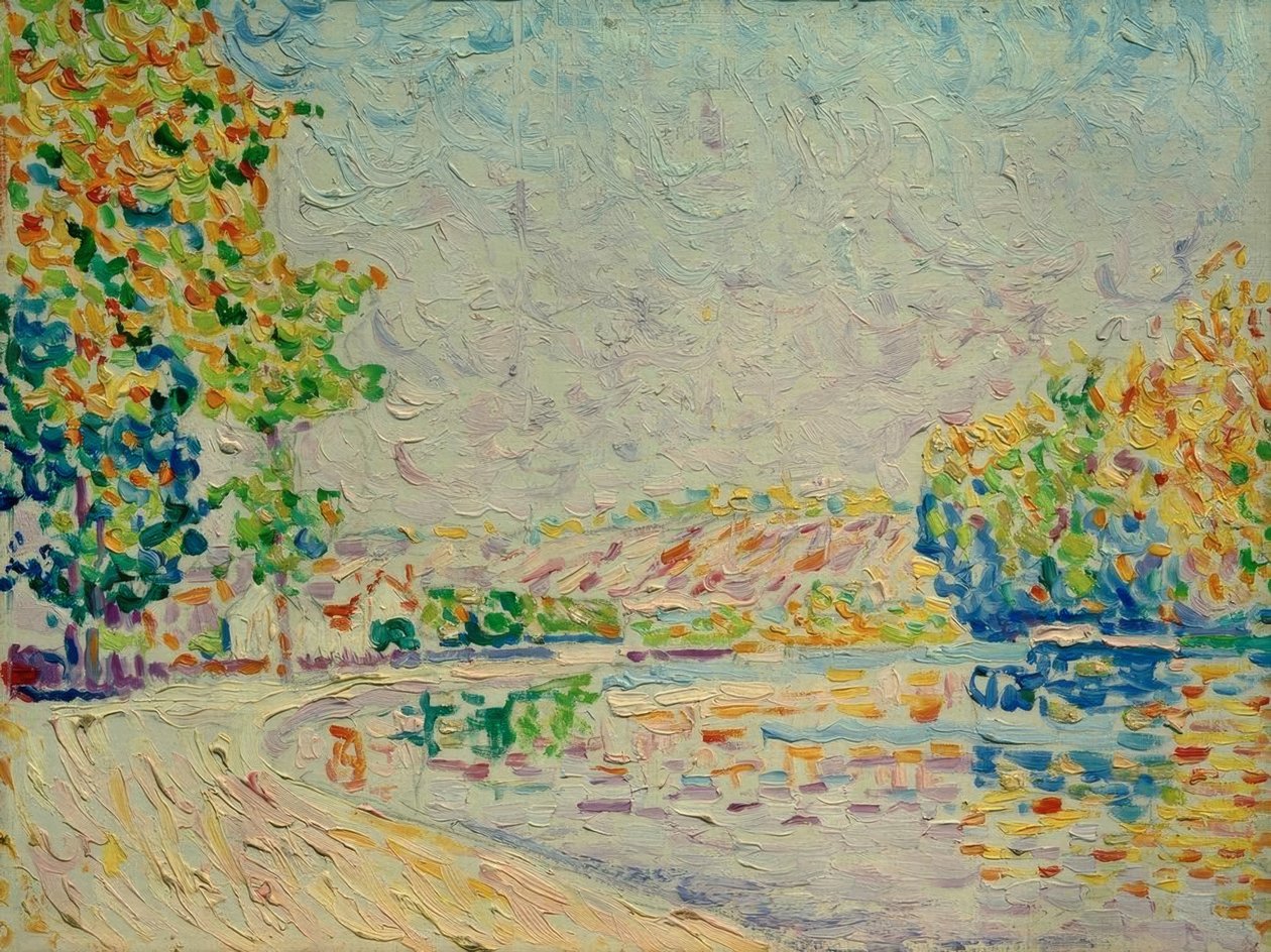 Samois, Study No. 8 by Paul Signac