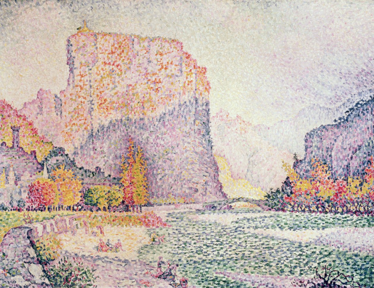 The Cliffs at Castellane, 1902 by Paul Signac