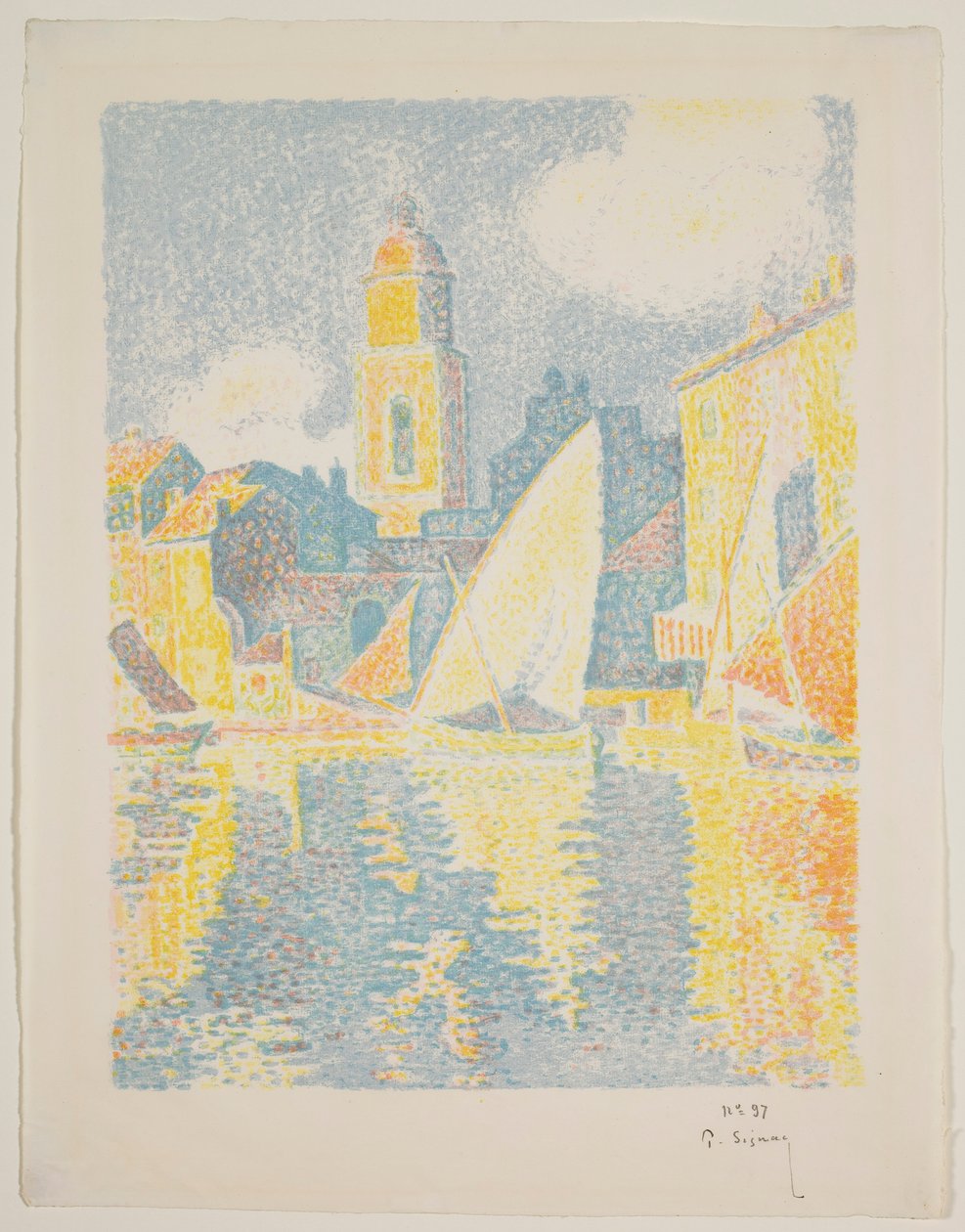 The Port of St. Tropez by Paul Signac