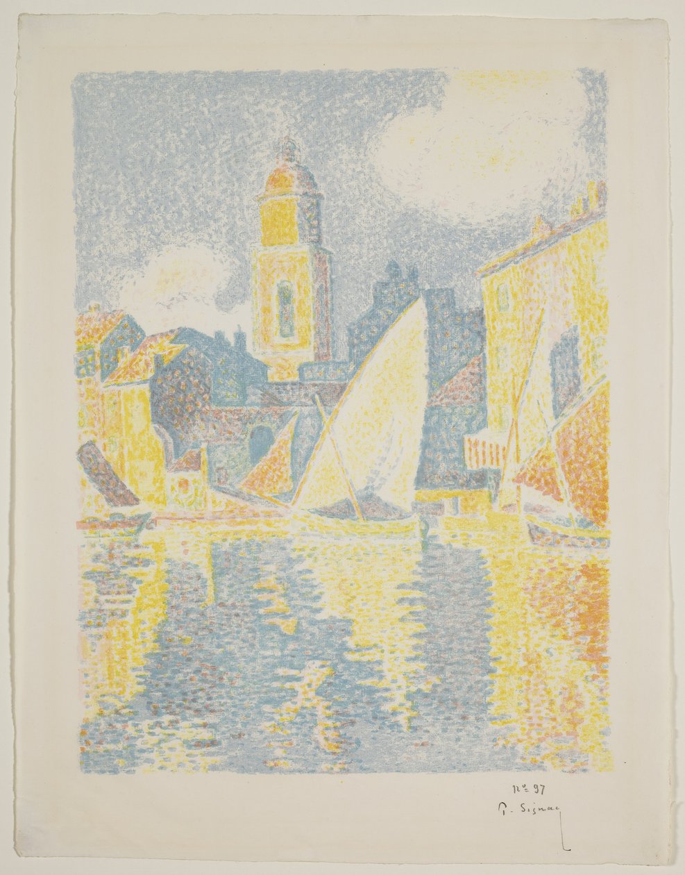 The Port of St. Tropez by Paul Signac