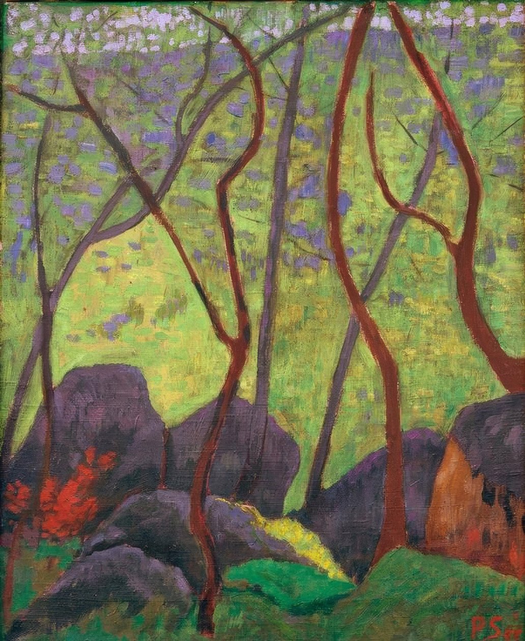 Rocks in the Forest of Huelgoat by Paul Sérusier