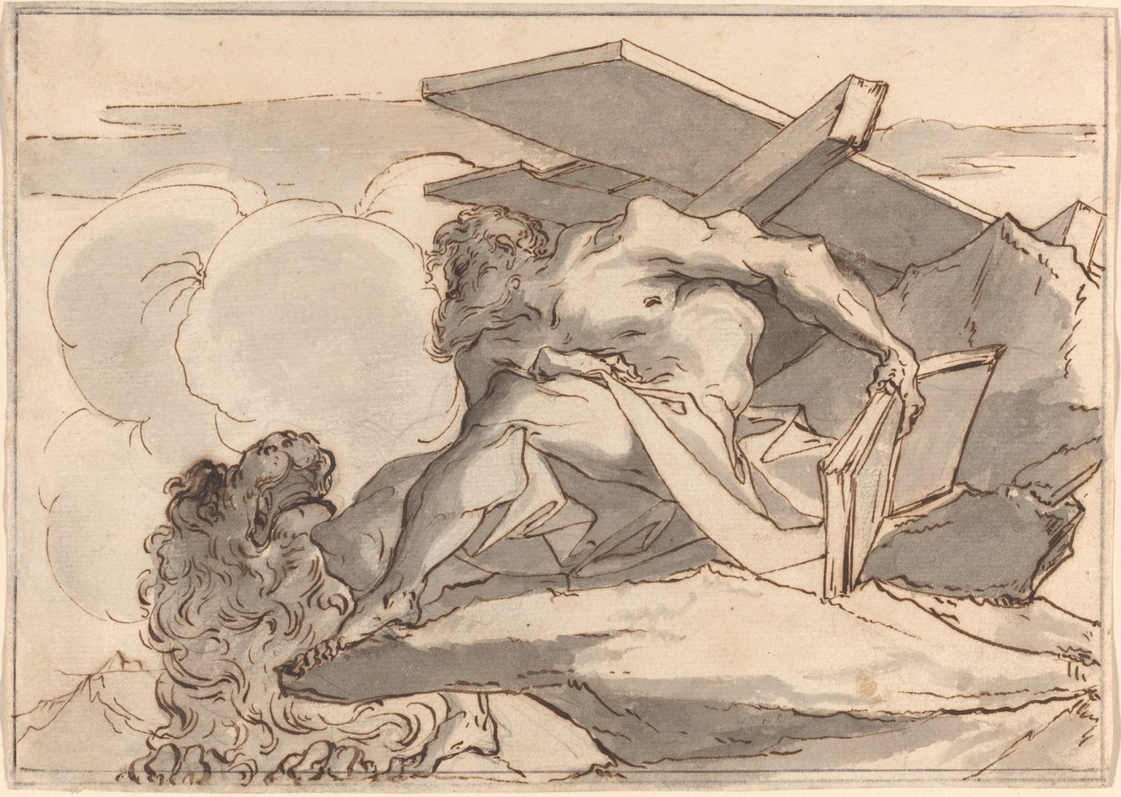 Saint Jerome in the Wilderness by Paul Troger