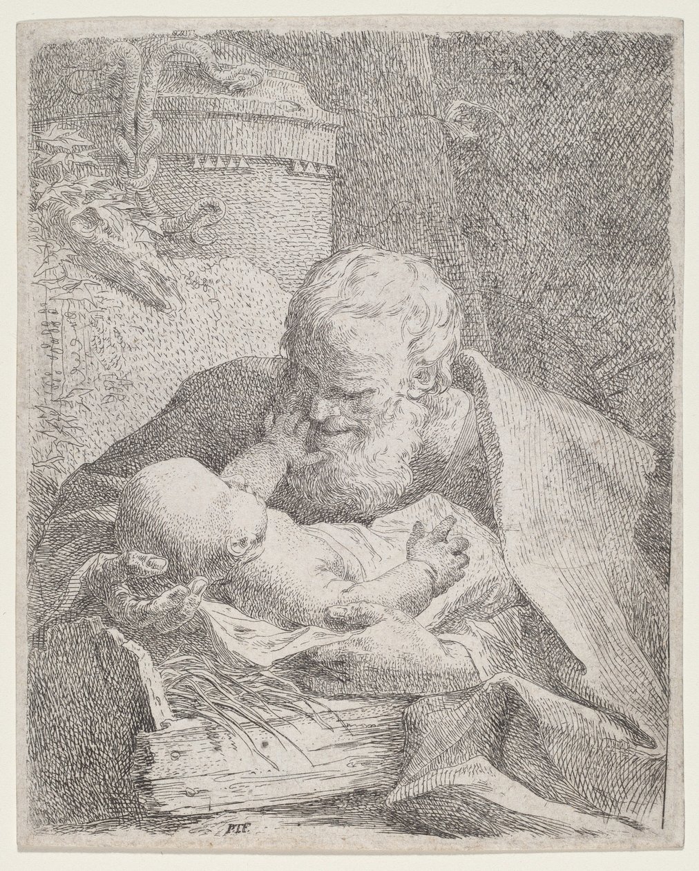 Saint Joseph with the Christ Child by Paul Troger