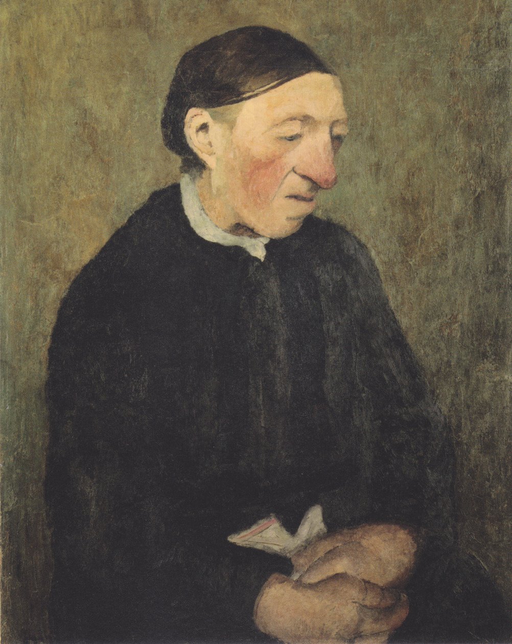 Old Woman with Handkerchief by Paula Modersohn Becker
