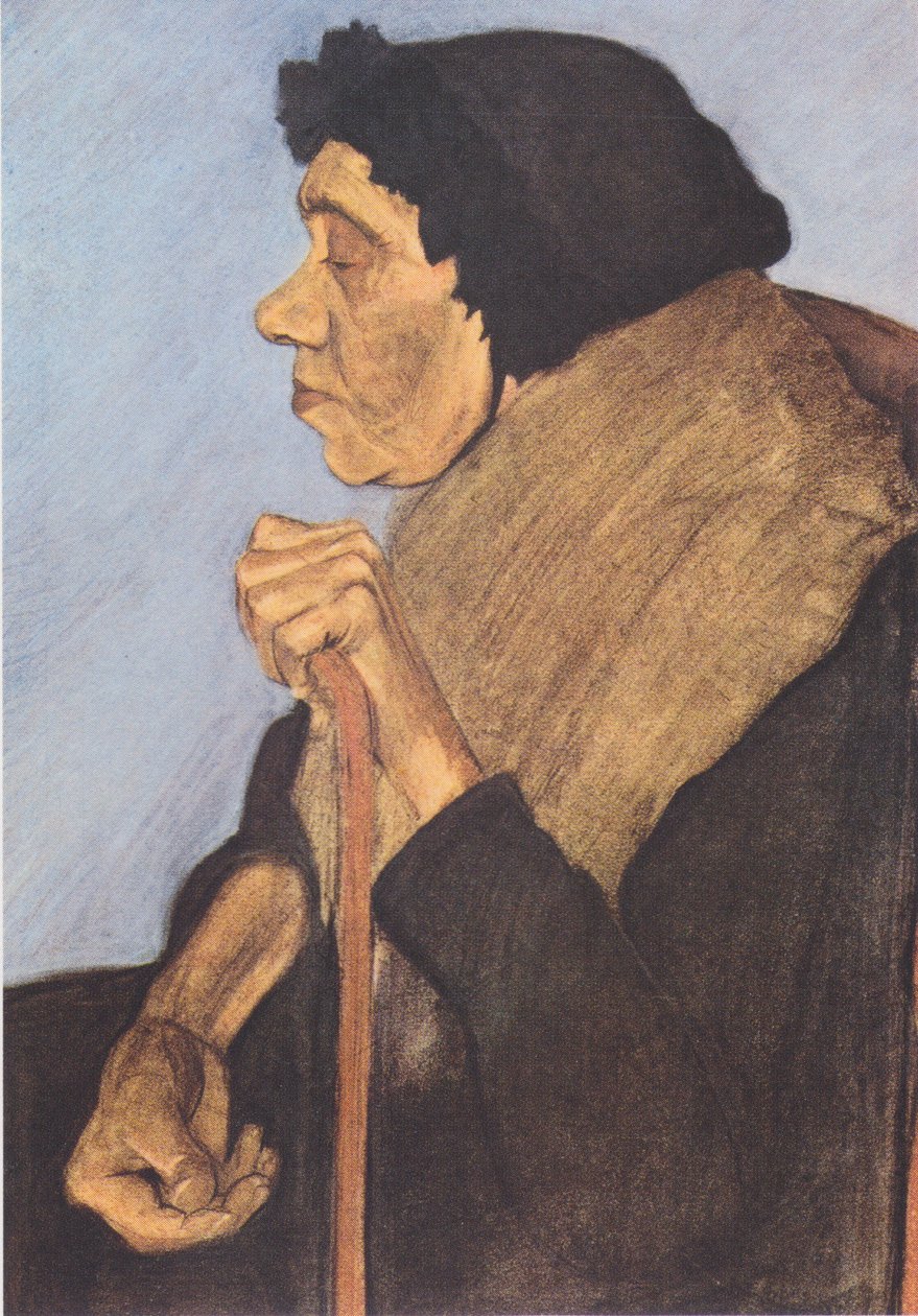 Old Blind Seated Woman by Paula Modersohn Becker
