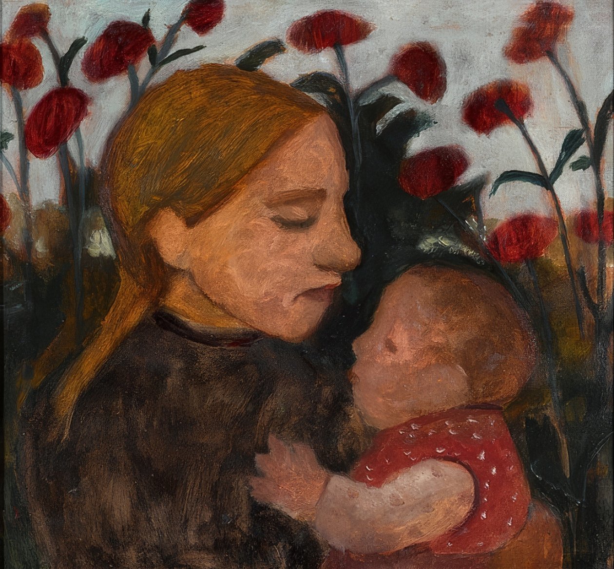 Young Woman with Child, 1902 by Paula Modersohn Becker