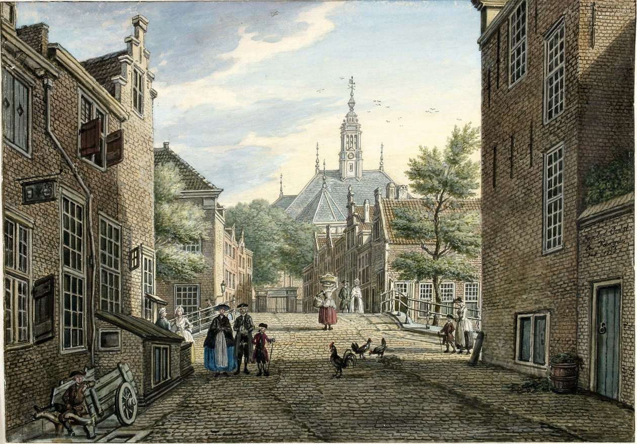 View of the Kranestraat by Paulus Constantijn la Fargue