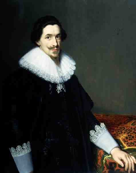 Portrait of Mr van Voorst (one of a pair: 132050), 1628 by Paulus Moreelse