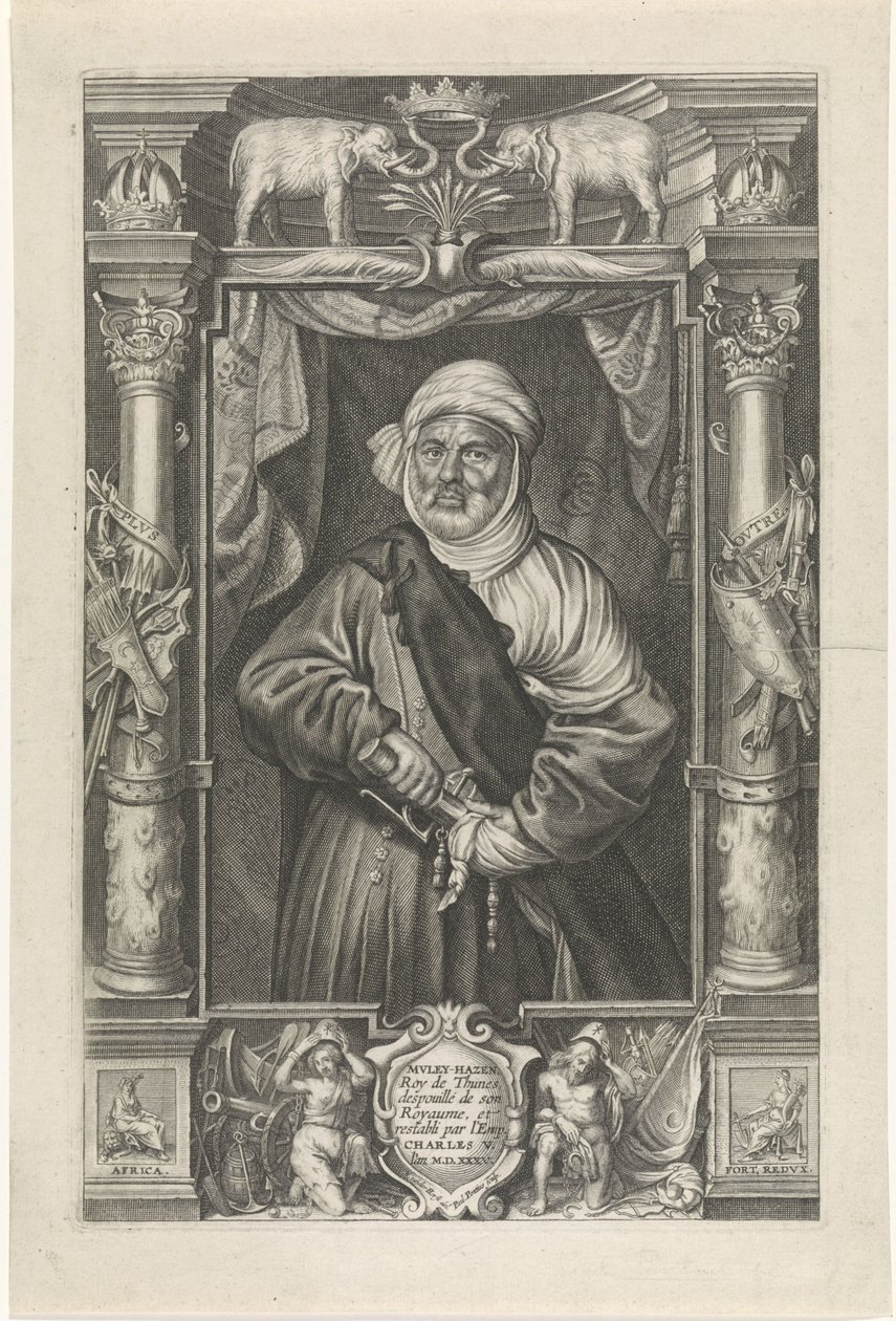 Portrait of Mulay Hasan, King of Tunis by Paulus Pontius