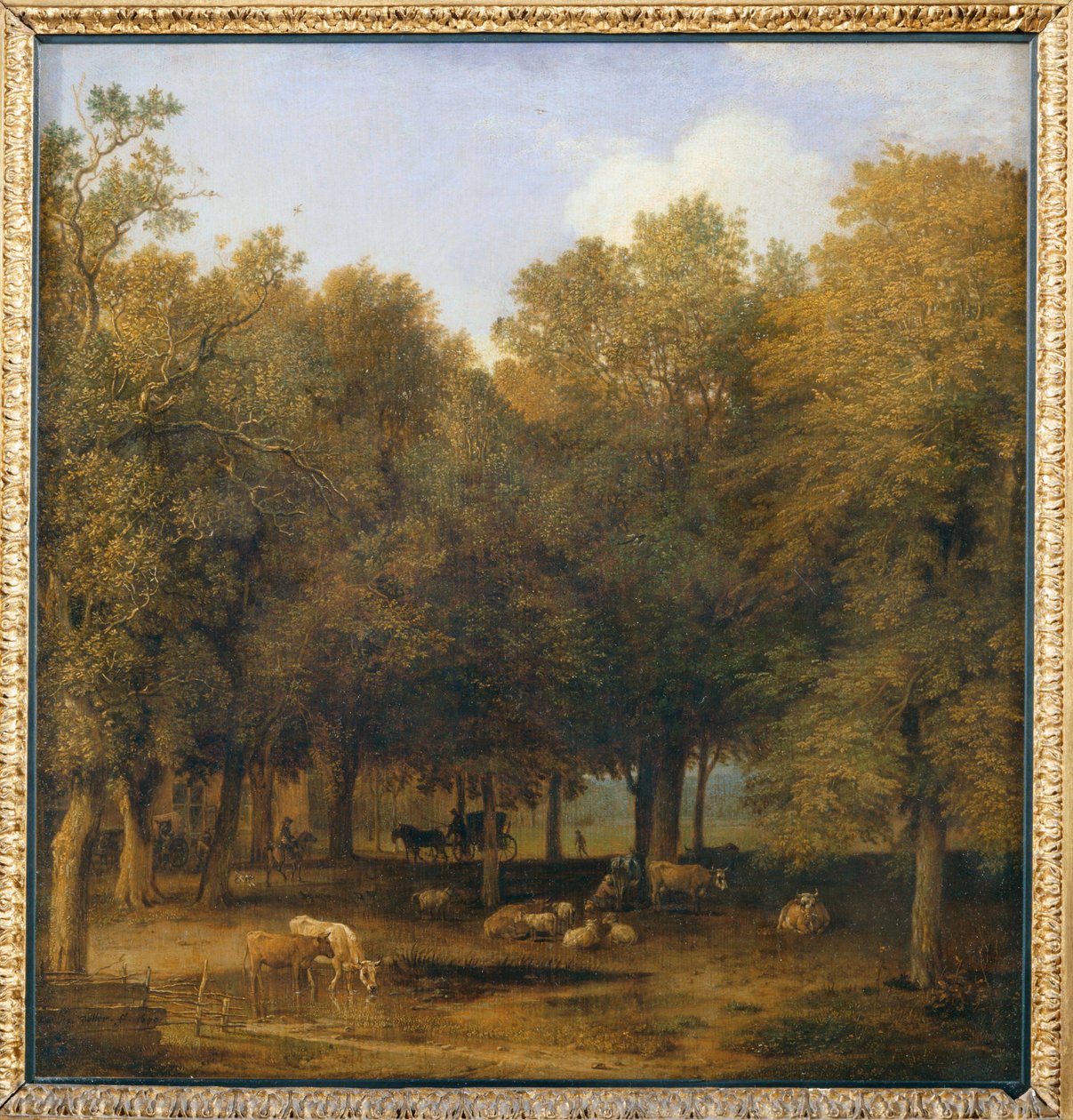 The Wood of La Haye, 1650 by Paulus (attr.to) Potter