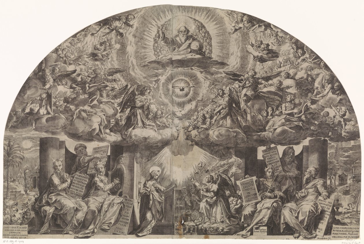 Annunciation by Paulus Mondekens