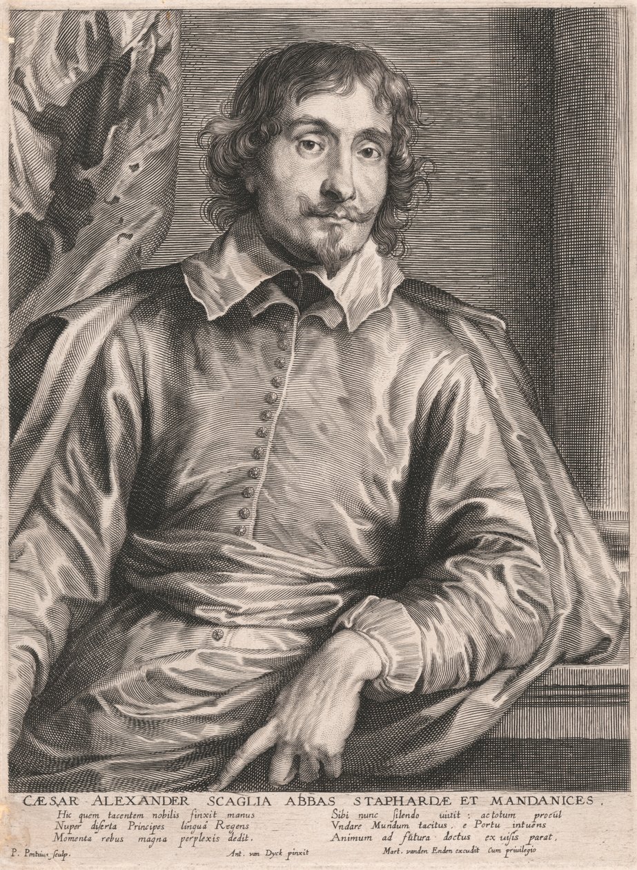 Caesar Alexander Scaglia Abbas Staphardae et Mandanices by Paulus Pontius