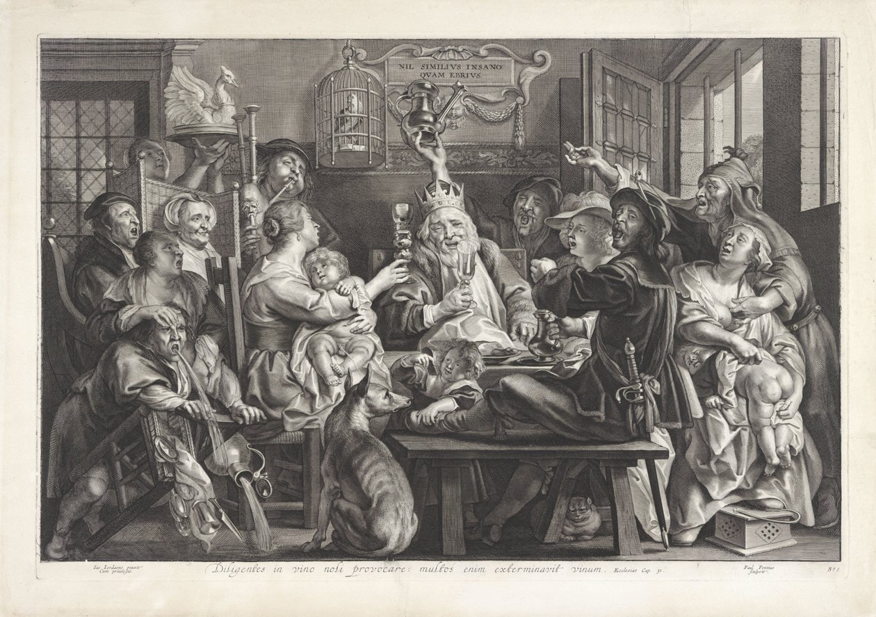 The King Drinks (Epiphany) by Paulus Pontius