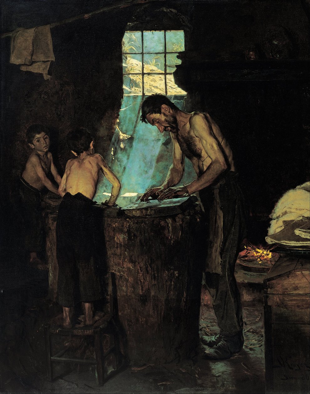 Italian Village Hatters by Peder Severin Krøyer