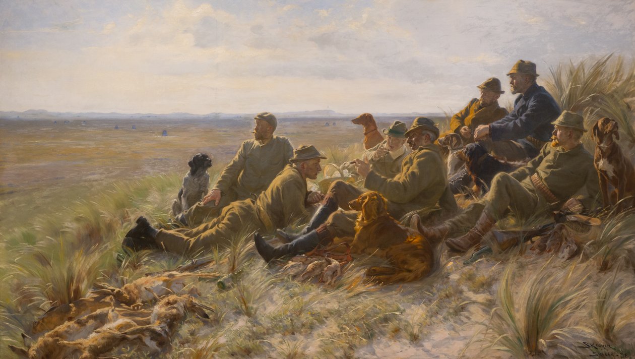 Skagens Hunters by Peder Severin Krøyer