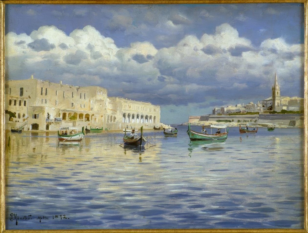 In the Harbor of Malta by Peder Monsted