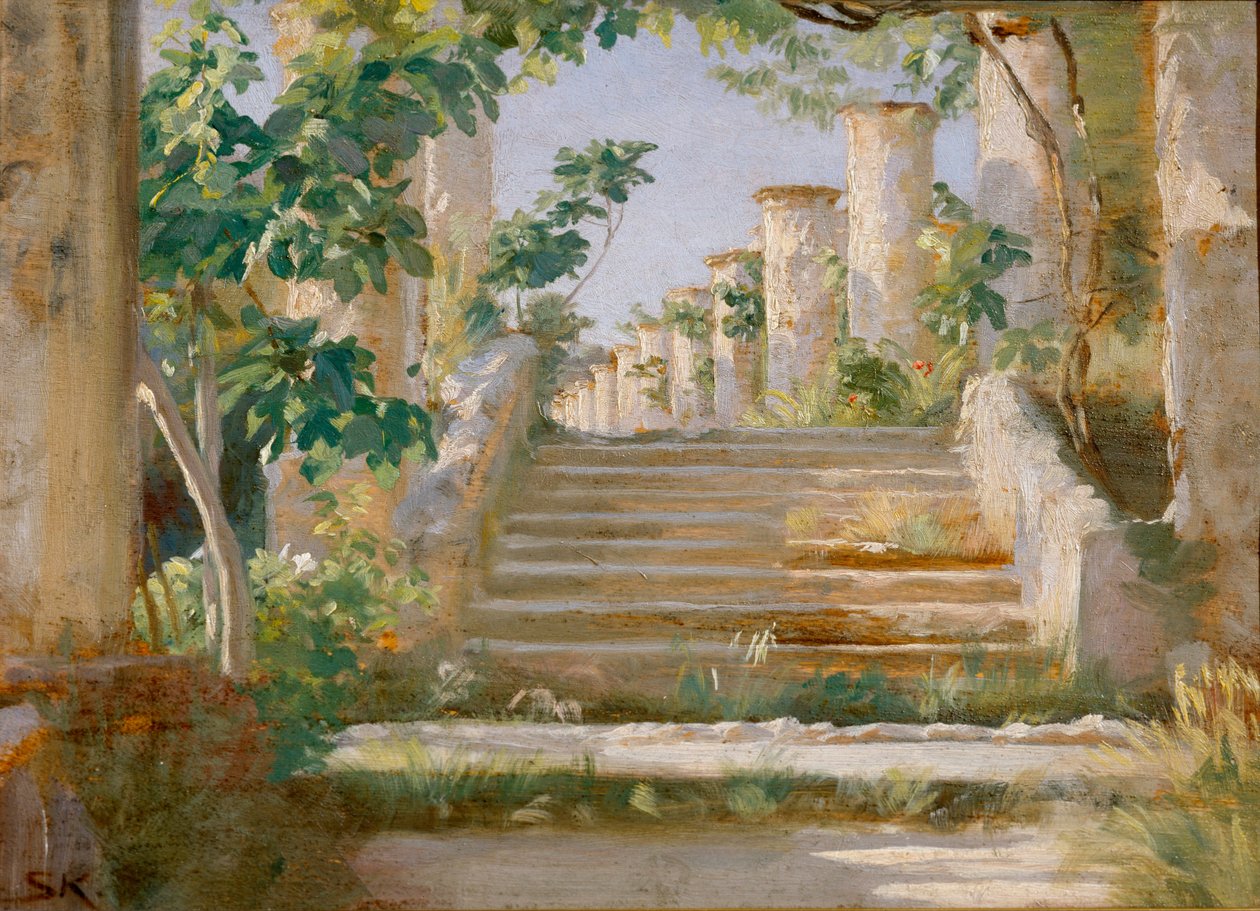 Loggia in Ravello by Peder Severin Kroyer