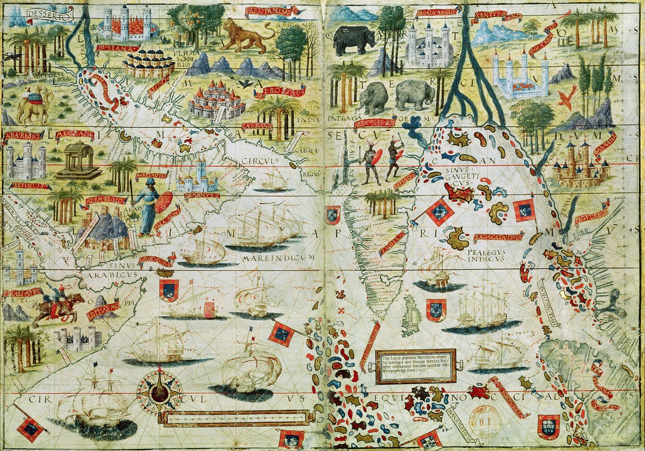 Arabia and India, from the 