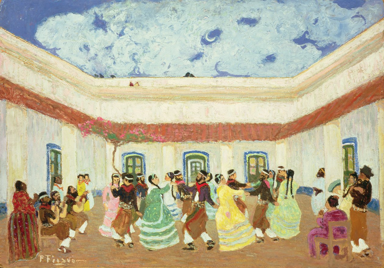 The Patio by Pedro Figari