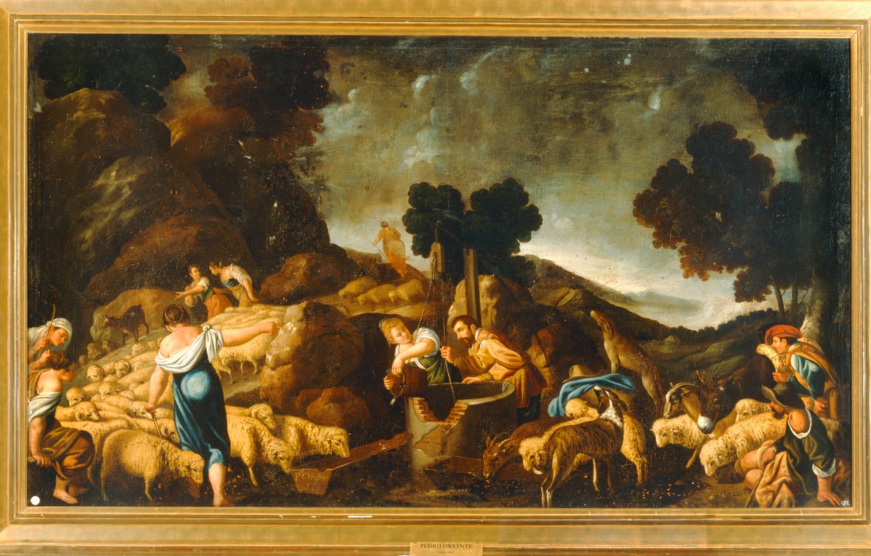 Jacob and Rachel at the Well by Pedro Orrente