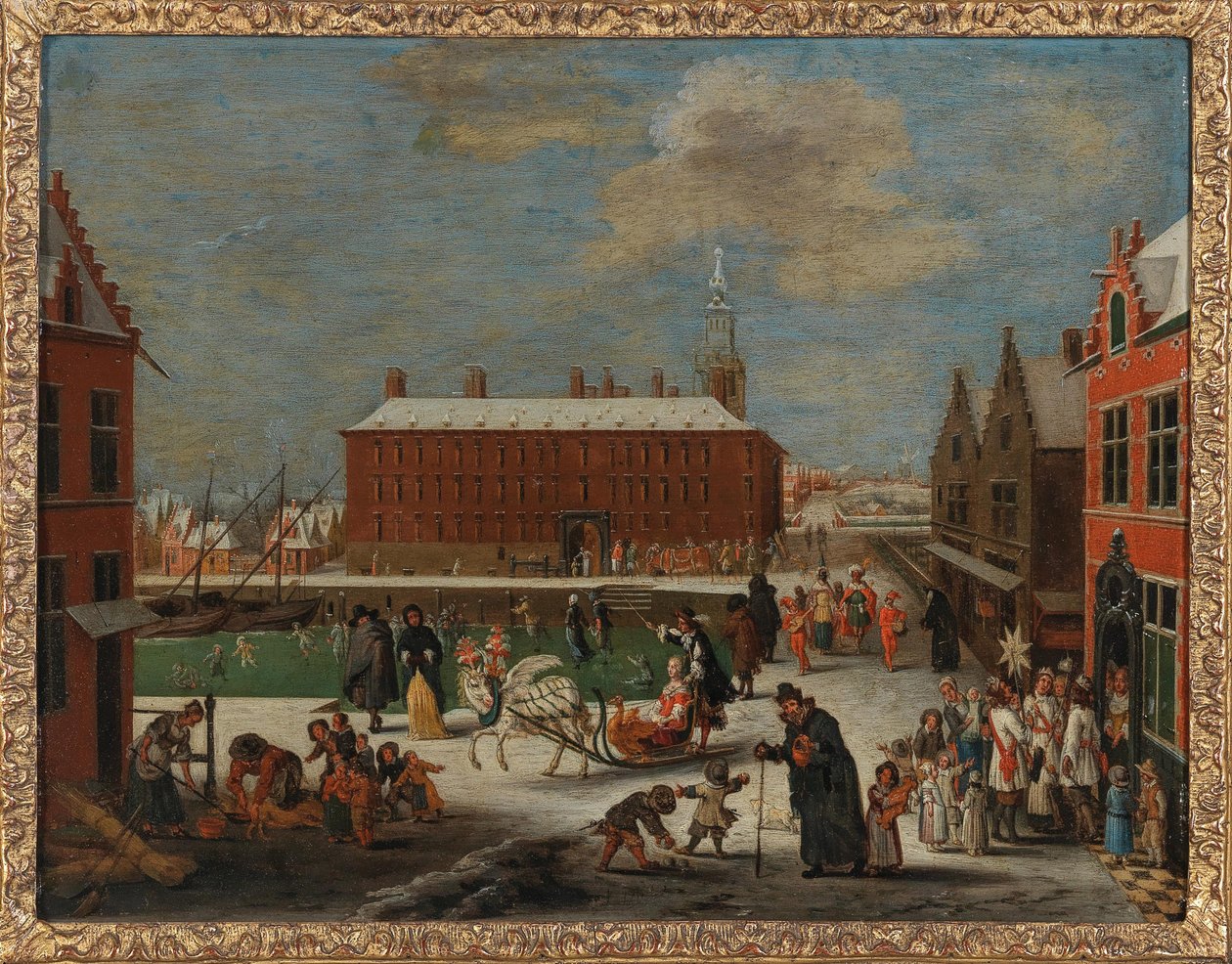 Winter in a city by Peeter Gysels