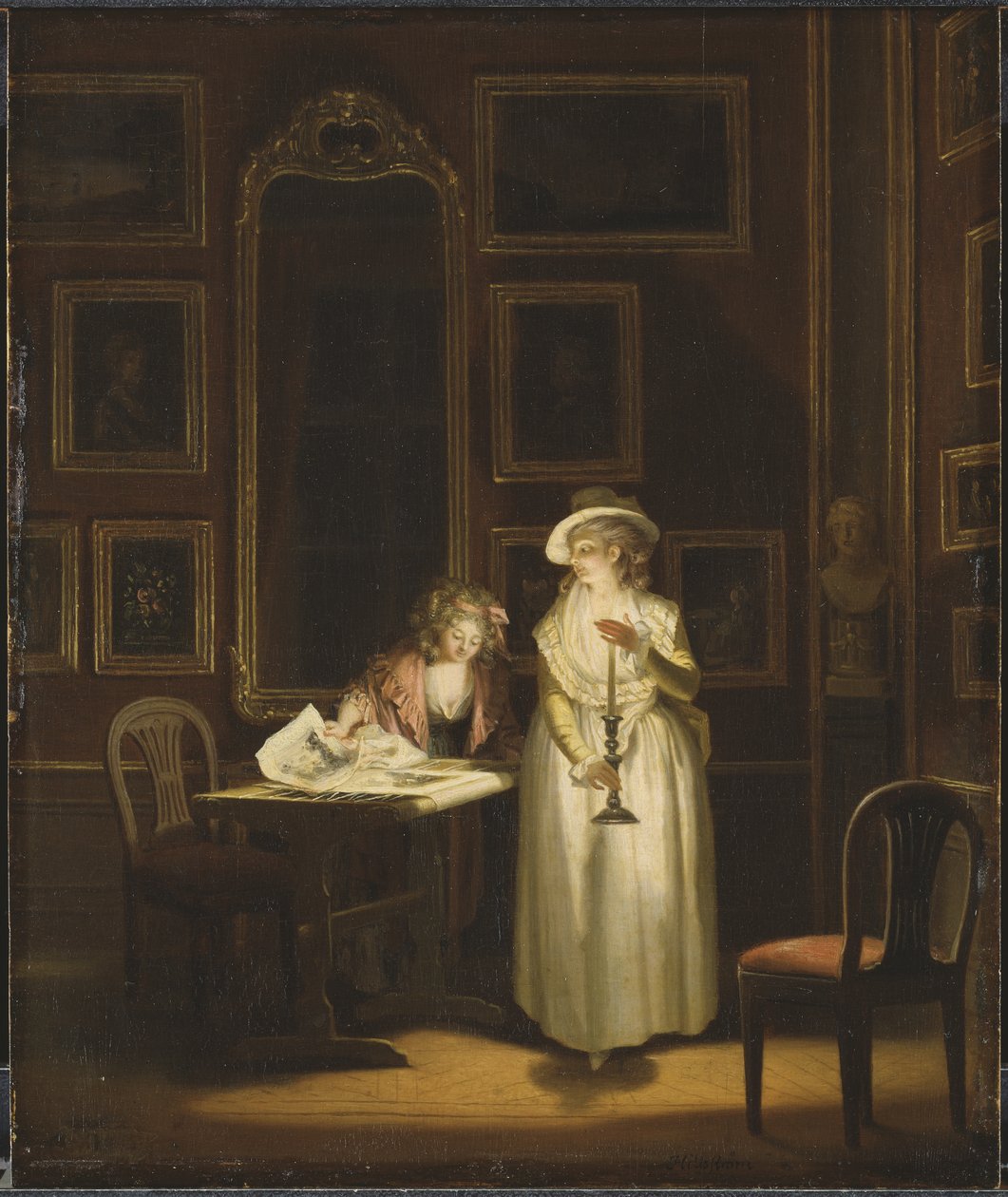 At the Embroidery-Frame by Pehr Hilleström