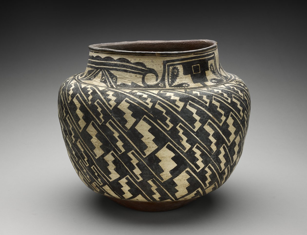 Jar with Step Motif by People Zuni