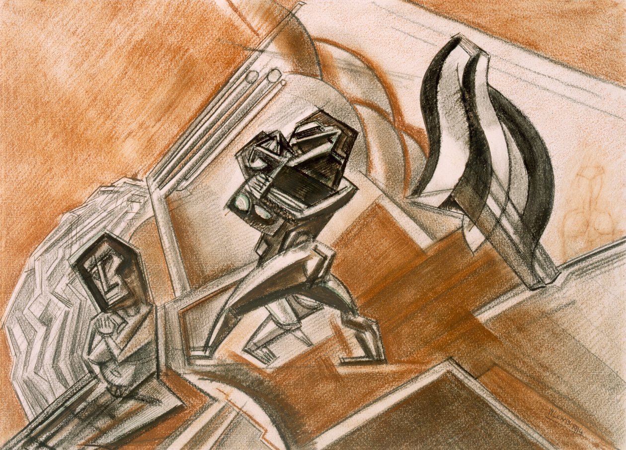 Combat No.3 by Percy Wyndham Lewis